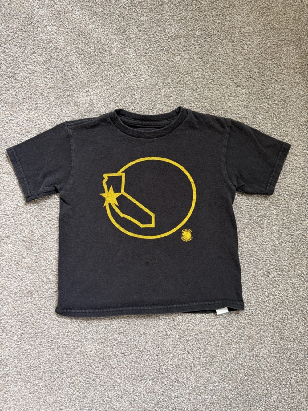 NBA Golden State Warriors Black Kids T-Shirt